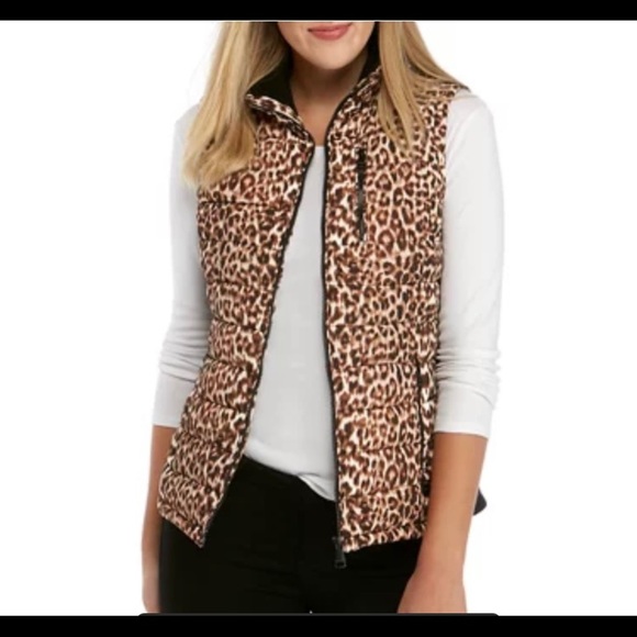 Calvin Klein Leopard Vest - Picture 2 of 3